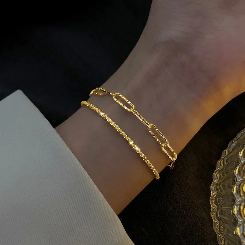 Pulseira Cintilante Ajustável para Mulheres – Prata, Joias Finas e Elegantes