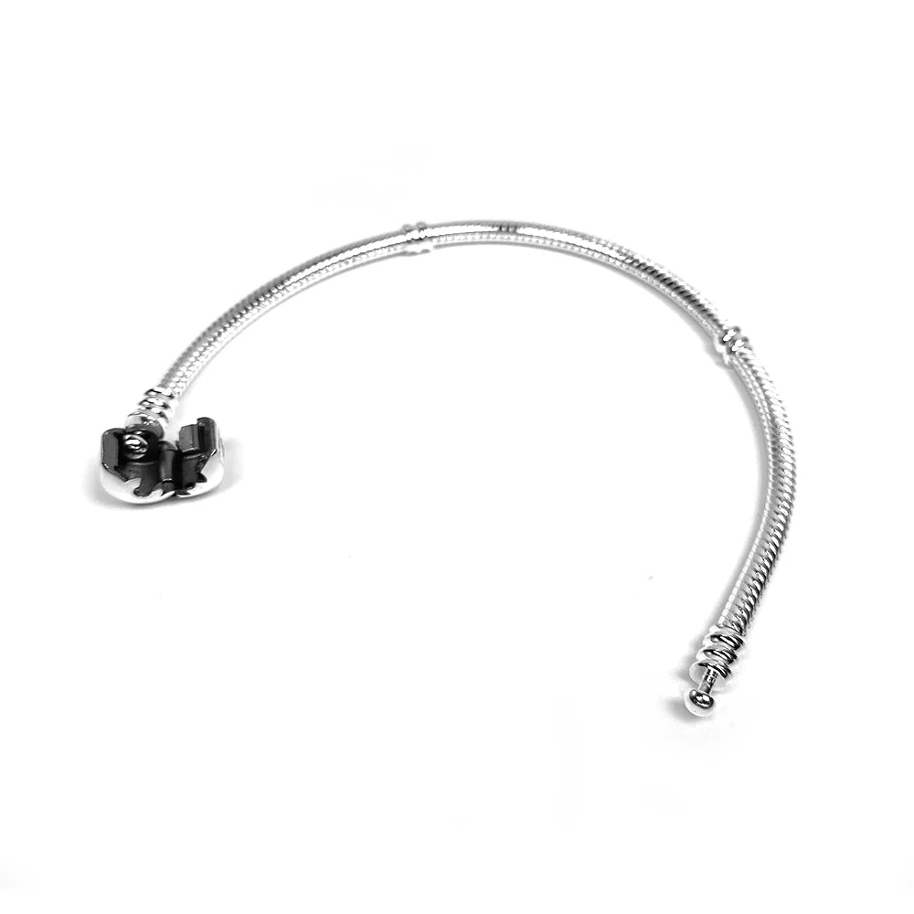 Pulseira em Prata Esterlina 925 – Estilo Clássico, Moda Personalizada e Design Snake Bone